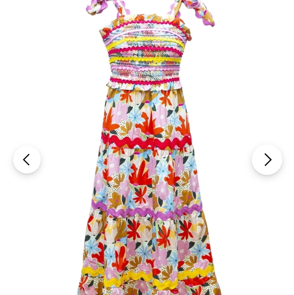 Celiab Nilsa dress midi colorful floral size small - Picture 4 of 4